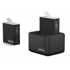 GoPro Dual Battery Charger + Аккумулятор Enduro 2шт для HERO 10, HERO 9 ADDBD-211