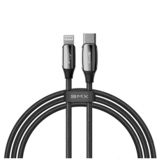 Кабель BMX Mini White MFi certified Cable Type-C to Lightning PD 18W 1.8m Black