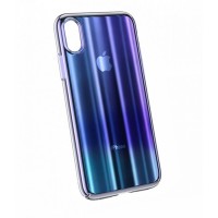 Чехол накладка Baseus Aurora Case For iP XR 6.1inch Transparent Blue