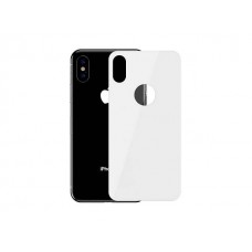 Защитное стекло Baseus 0.3mm Full coverage curved tempered glass rear protector For iPXSm 6.5(2018) White