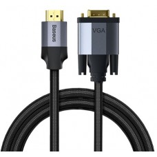 Baseus Enjoyment Series HD Male To VGA Male Adapter Cable 2m Dark gray