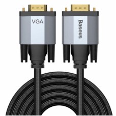 Baseus Enjoyment Series VGA Male To VGA Male bidirectional Adapter Cable 3m Dark gray