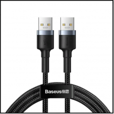Кабель Baseus cafule Cable USB3.0 Male TO USB3.0 Male 2A 1m Dark gray