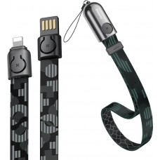 Кабель Baseus Gold Collar lanyard Data Cable USB For IP 2.4A 35cm Pop Black