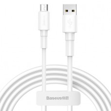 Кабель Baseus Mini White Cable USB For Micro 2.4A 1m White