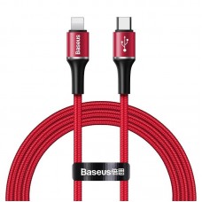 Кабель Baseus halo data cable Type-C to iP PD 18W 1m Red