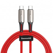 Кабель Baseus Water Drop-shaped Lamp Type-C PD2.0 60W Flash Charge Data Cable 20V 3A 2m Red