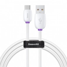 Кабель Baseus Purple Ring HW Quick Charging USB Cable For Type-C 40W 1m White