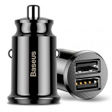 Автомобильное зарядное устройство Baseus Grain Car Charger (Dual USB 5V 3.1A )Black