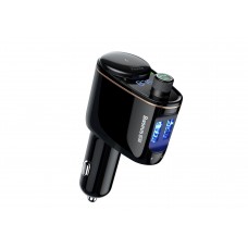 Автомобильное зарядное устройство Baseus Locomotive Bluetooth MP3 Vehicle Charger Black