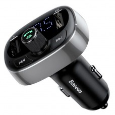 Автомобильное зарядное устройство Baseus T typed S-09 wireless MP3 car charger Tarnish