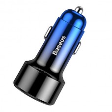 Автомобильное зарядное устройство Baseus Magic Series PPS digital display (Type-c PD+QC) Intelligent dual quick charging and car charging of 45W Blue