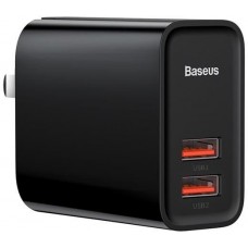 Сетевая зарядка Baseus Speed Mini Dual U Charger 10.5W（EU) Black