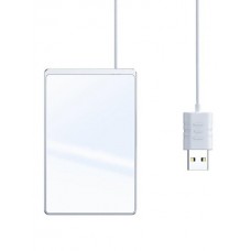 Беспроводное зарядное устройство Baseus Card Ultra-thin Wireless Charger 15W (with USB cable 1m) Silver+White