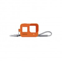 Силиконовый чехол с ремешком оранжевый Sleeve + Lanyard GoPro (AJSST-004)
