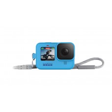 Силиконовый чехол синий с ремешком для камеры HERO9/ 10  Black