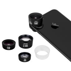 Набор объективов для смарфтона Momax X-Lens Pro Kit Черный