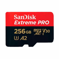 Карта памяти SanDisk Extreme PRO 200mb/s (4K) 256Gb MicroSD A2 V30 (SDSQXCD-256G-GN6MA)