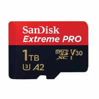 Карта памяти SanDisk Extreme Pro MicroSDXC UHS-I A2 V30 U3 200/140MB/s 1TB +SD adapter (SDSQXCD-1T00-GN6MA)