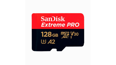 Карта памяти SanDisk Extreme PRO 200mb/s (4K) 128Gb MicroSD A2 V30 (SDSQXCD-128G-GN6MA)